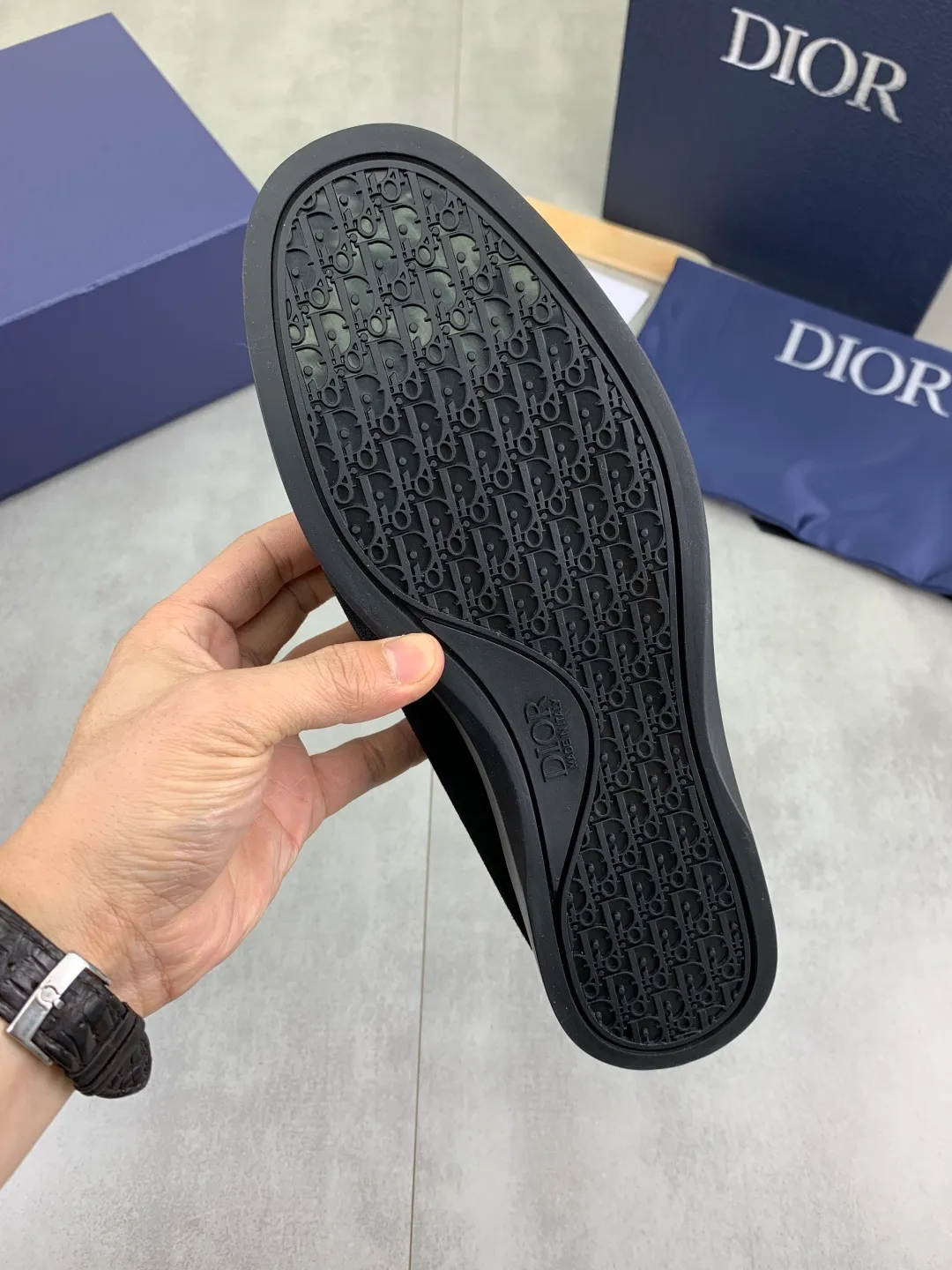 Men's Men's Shoes 💰P580 New Niuli💰High Version 💎💎💎Dior Original! Top Italian purchasing agent! Men's high-top business casual leather shoes, original imported calfskin upper, oiled edges, ultimate texture, gentleman style, imported cowhide lining inside, top-quality original Italian rubber outsole, first-class workmanship, top quality! Size: 39-44 (45 customized)